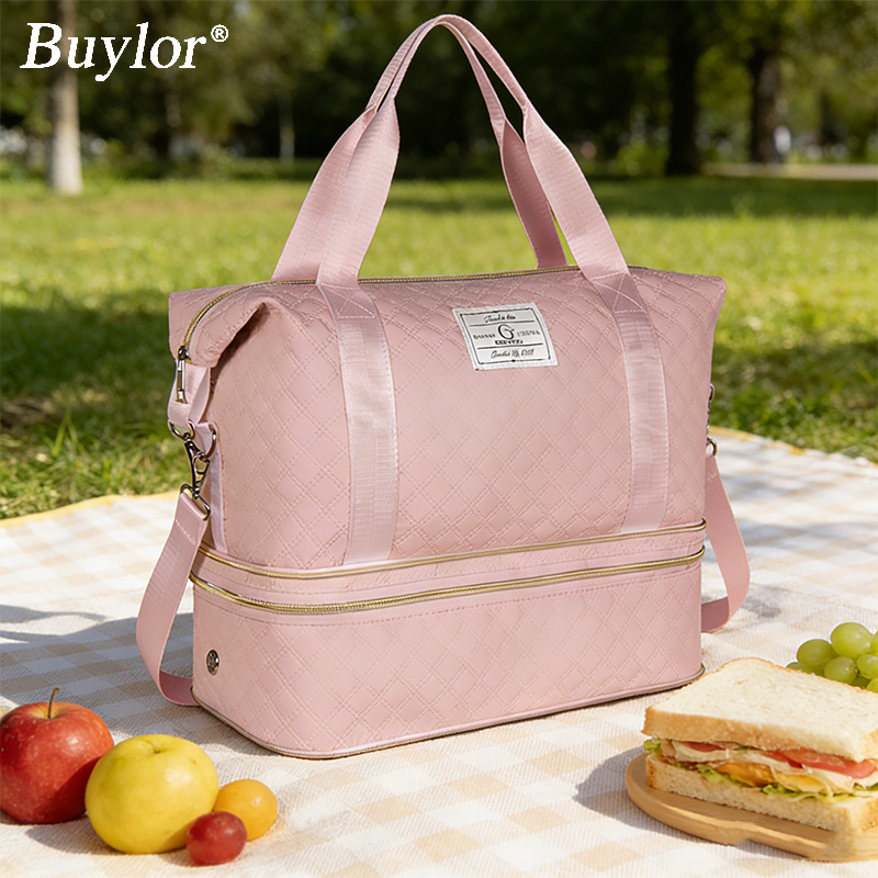 Women Bags Pk - Buylor 軽量ウィークエンダー オーバーナイト トートバッグ 折りたたみ式 機内持ち込み
