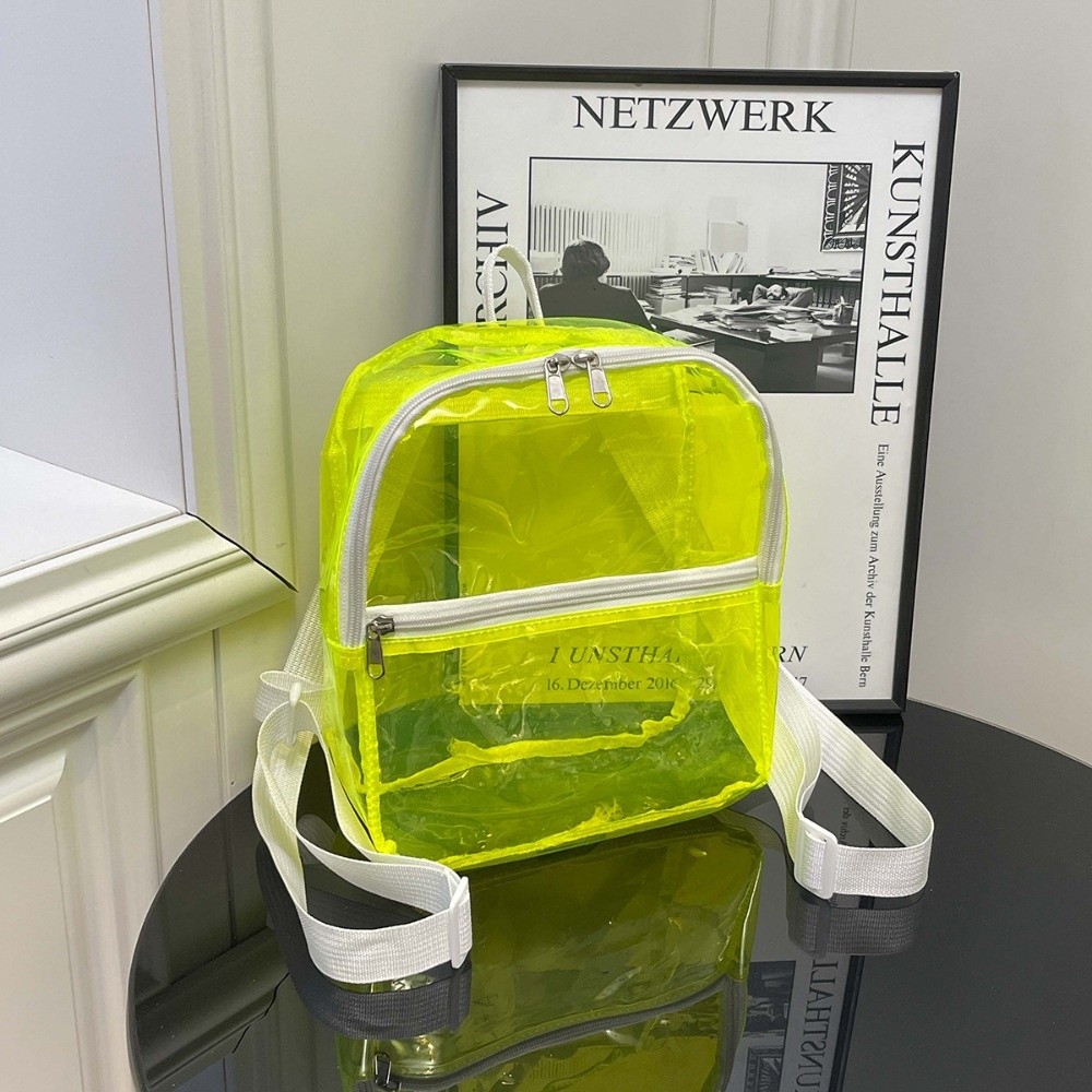 Jelly Bag Clear Pvc - 透明PVCバックパック 多機能ポケット 防水 ジェリービーチバッグ 調節可能なストラップ 防水仕様