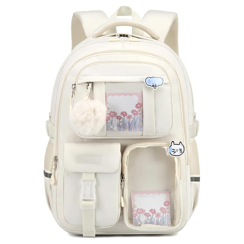 Women Bags Price - ティーンエイジャー向け軽量オックスフォード生地スクールバックパック、女の子用トラベルバッグ、大学用バックパック、低価格