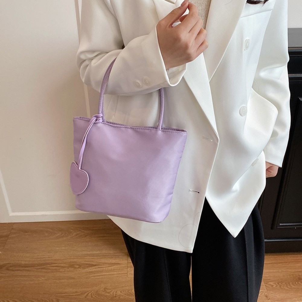 Women'S Tote Bags Designer - 新しいマカロンカラーミニトートバッグ軽量ミニショルダーバッグオールマッチデザインナイロンハンドバッグ女性用