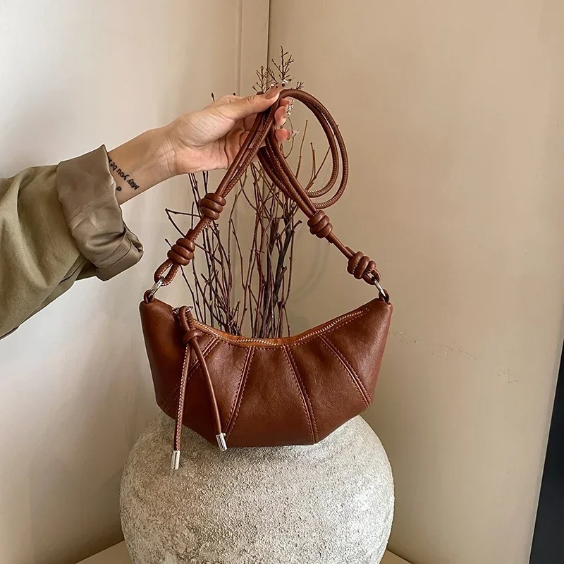 Women Bags Branded Sale - PUジッパーデザイナー高級餃子バッグ高品質ファッションレディースバッグセール2025ブランド気質多用途ハンドバッグ