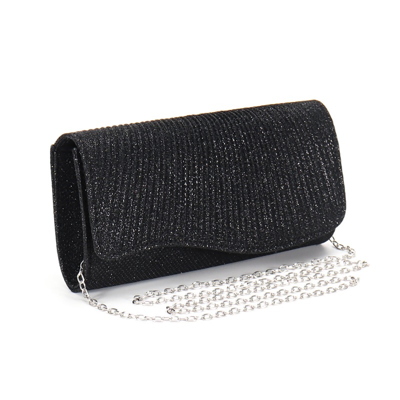 Mini Purse Chain - 2026年新作 レディース グリッター ハンドバッグ シャイニー エンベロープ型