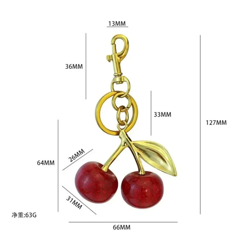 Women Bags Coach - 1個入り トレンディなクリスタルチェリーバッグペンダント、女性用ハンドバッグショルダーバッグキーチェーン装飾アクセサリー、コーチバッグに適合