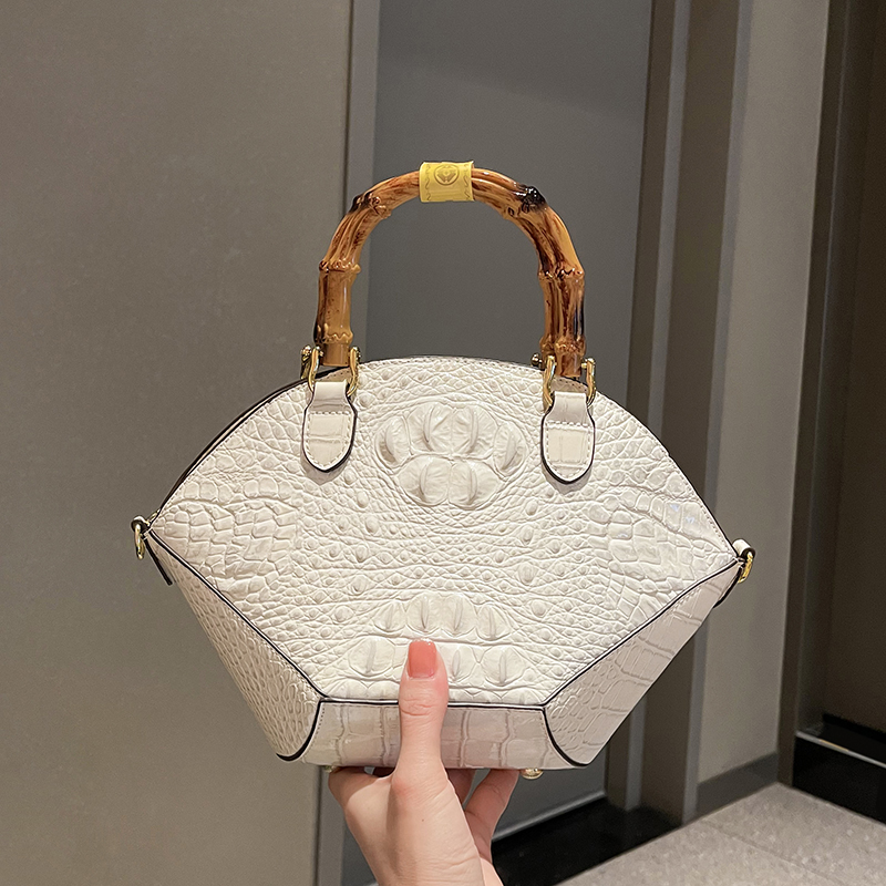 Women Bags Branded Sale - 女性のためのクロコダイルハンドバッグ,竹の模造クロコダイルハンドバッグ,良質,デザイナーブランド,ファッショナブルなシェル,素晴らしいオファー