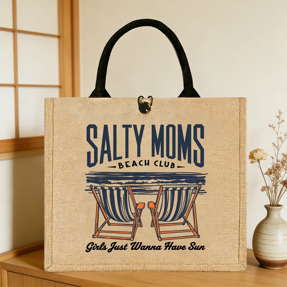 Women Bags Jute - 女性用ジュートトートバッグ1個、母の日用ハンドバッグ、スタイリッシュで耐久性のあるトートバッグ、アウトドアピクニック、旅行、ショッピングに最適です。