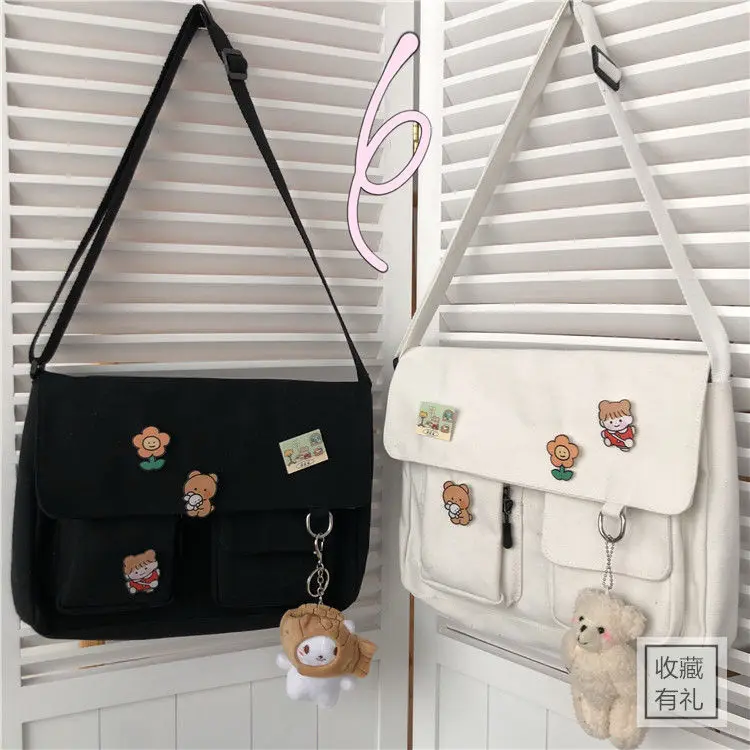 Women Bags In Amazon - 女性用のシンプルなメッセンジャーバッグ,カジュアルな女性用ハンドバッグ,ショルダーバッグ,プリントキャンバス,女の子用のクロススクールバッグ