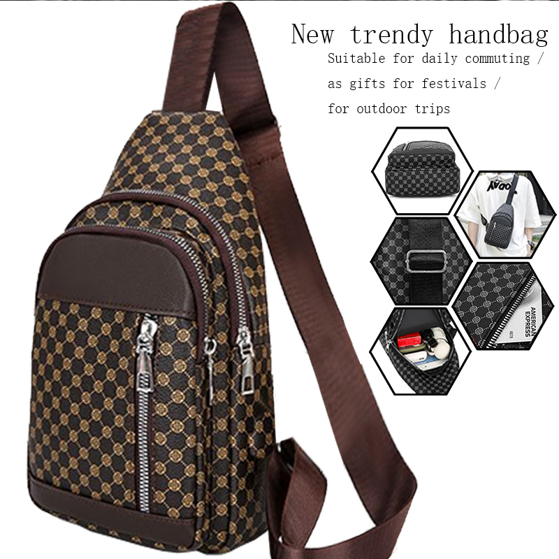 Women'S Tote Bags Designer - パッチワークドットデザインの女性と男性向けのニュートラルスタイルの機能的なチェストバッグ、ビジネス用シングルショルダーバッグに最適