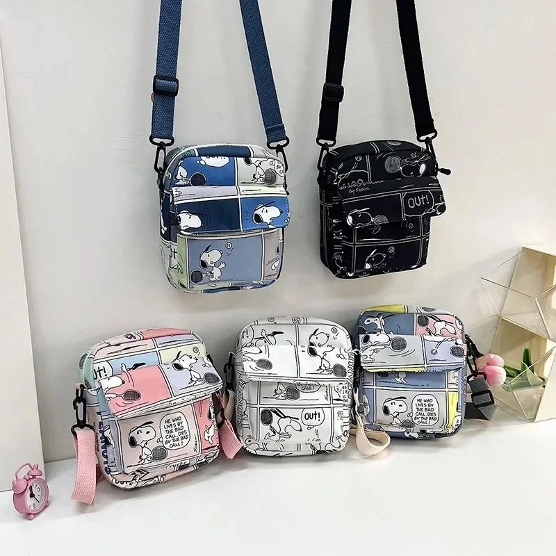 Women Bags Price - スヌーピークロスボディバッグ女性のためのかわいい財布電話ケースピーナッツかわいいショルダーバッグ女性のためのコインポーチ漫画かわいい財布