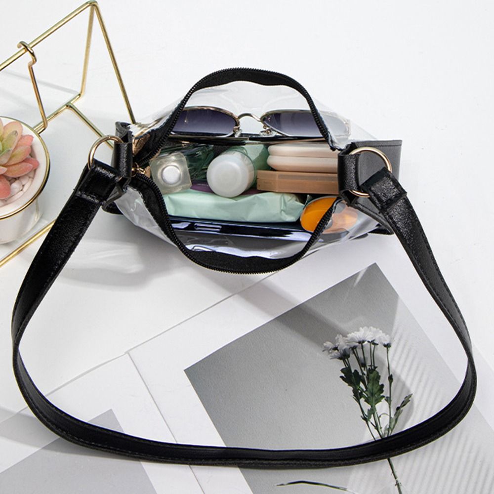 Jelly Bag Clear Pvc - 防水クロスボディバッグポータブル大容量 PVC クリアゼリーバッグ PVC 多目的透明ショルダーバッグ夏の旅行