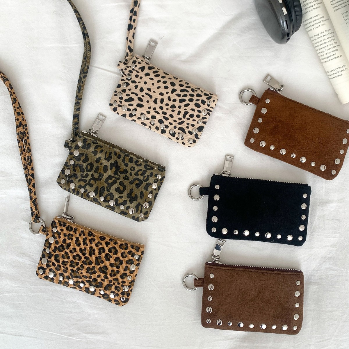 新しいスタッズ付きショルダーバッグミニクレジットカードホルダ - Women Bags Mini のレビューと価格