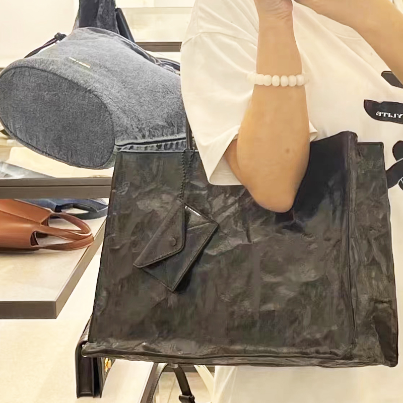 韓国カジュアルクラフト紙トートバッグ女性の高級デザイナーハン - Women'S Tote Bags Designer のレビューと価格