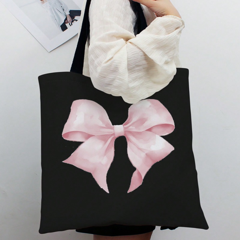 ROMWE かわいい弓模様のキャンバスショルダーバッグバレン - Women'S Bags For Work のレビューと価格