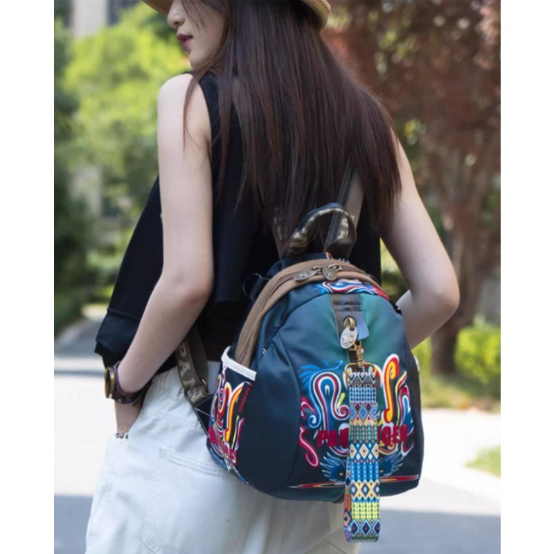 ショルダー女性用低価格クロスボディエスニックスタイルプリント - Women Bags Price のレビューと価格