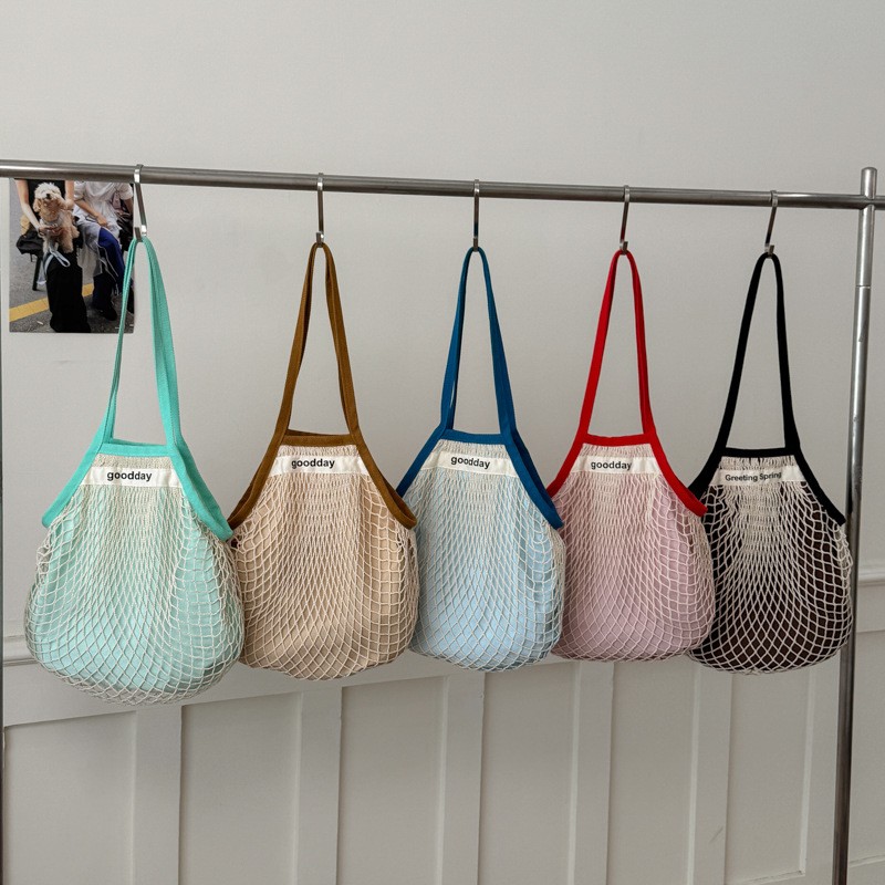夏のビーチ軽量中空ショルダーバッグ大容量休暇旅行ハンドバッグ - Crochet Market Bag のレビューと価格