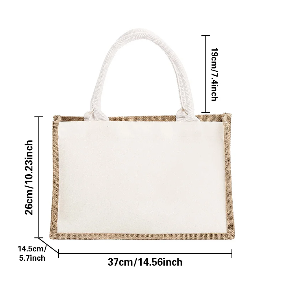 再利用可能な黄麻布のショッピングバッグ、ヴィンテージジュート - Women Bags Jute のレビューと価格