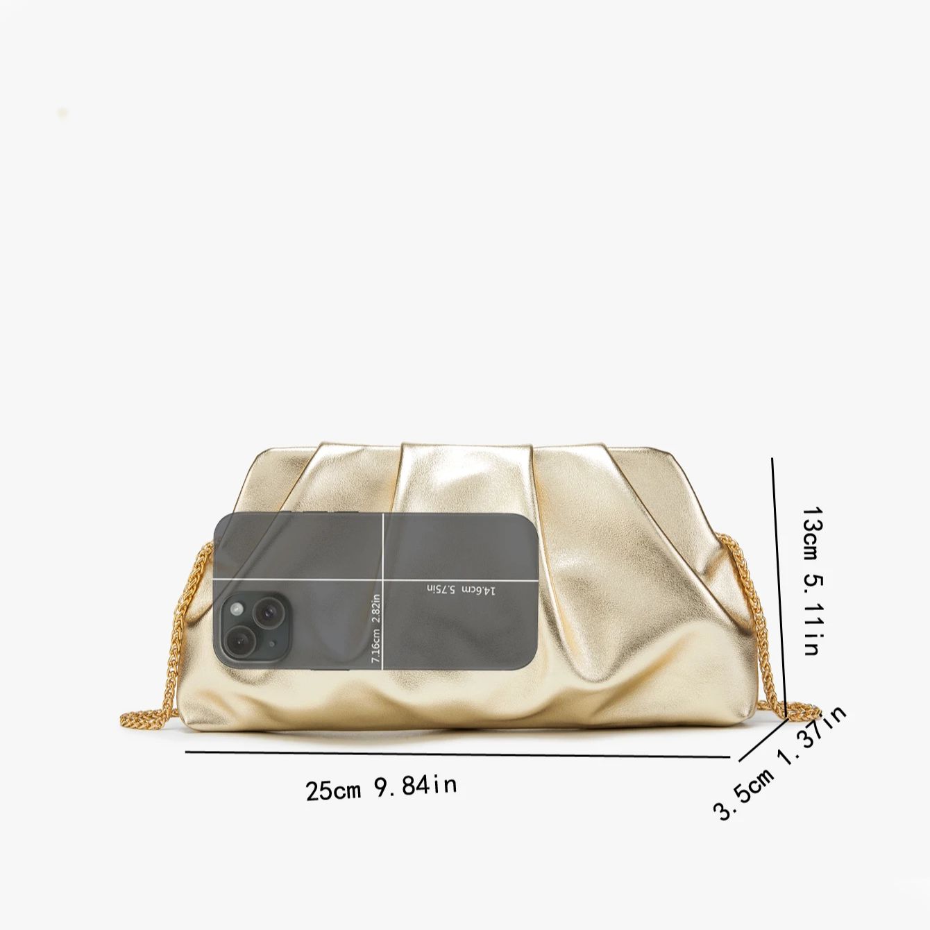 デザイナーバッグとハンドバッグ ゴールデンショルダーバッグ  - Women Bags Golden のレビューと価格