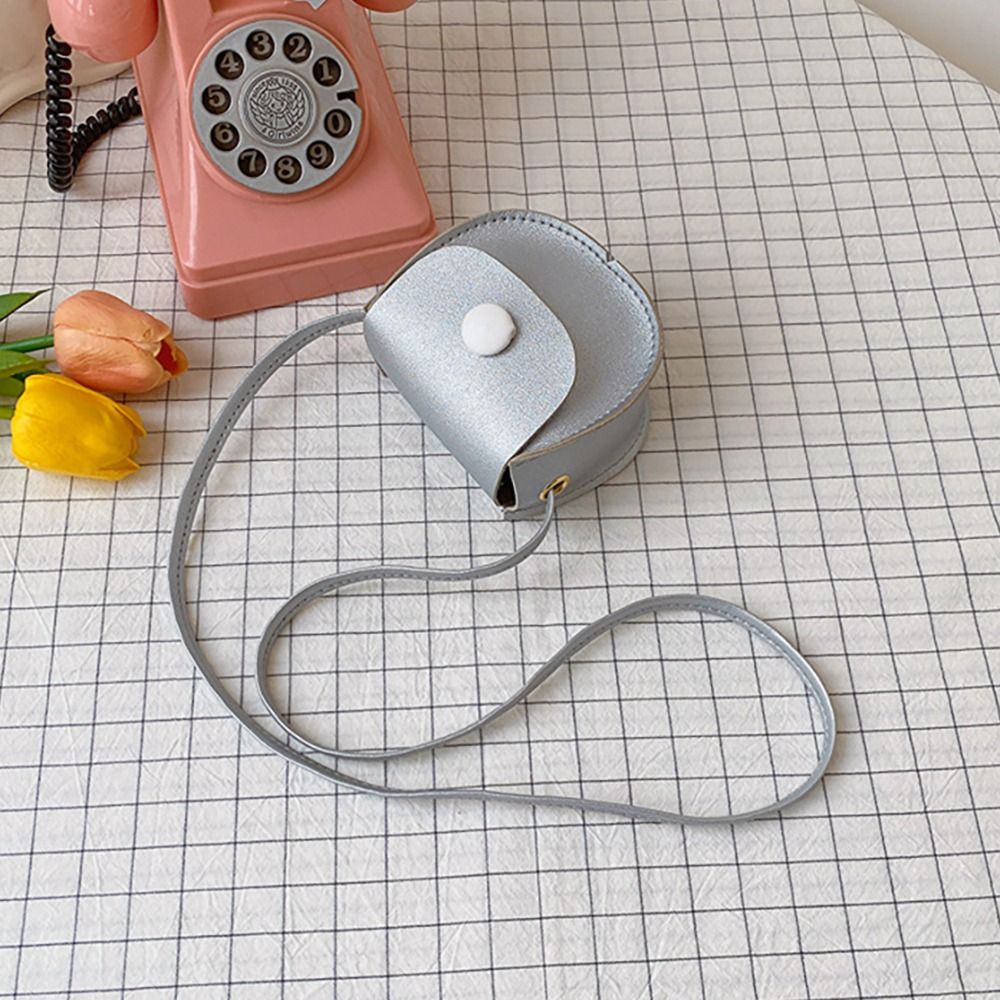 女の子用PUレザークロスオーバーバッグ,女性用シングルカラー - Mini Purse Chain のレビューと価格