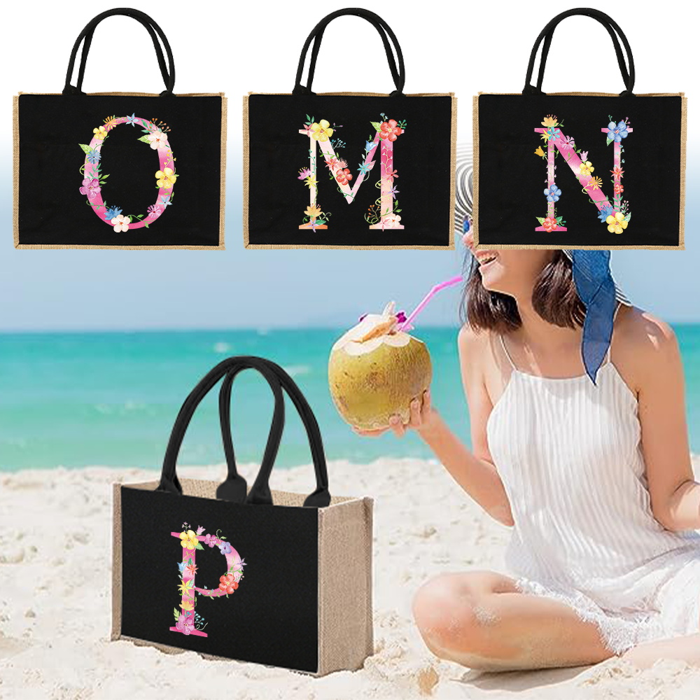 ジュートバッグ ハンドバッグ リネンショルダーバッグ サック - Women Bags Jute のレビューと価格