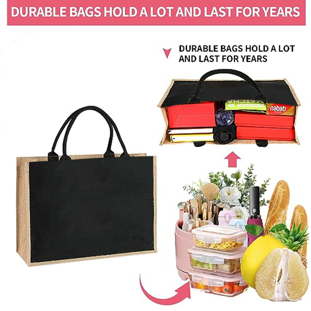 ジュートバッグ ハンドバッグ リネンショルダーバッグ サック - Women Bags Jute のレビューと価格