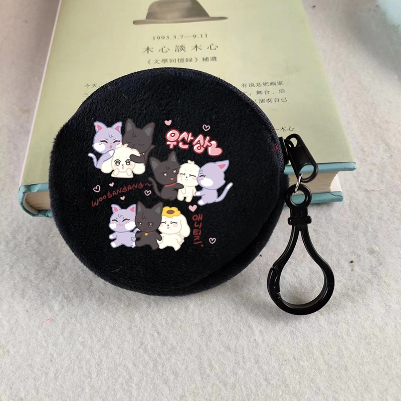 Kpop ATEEZ アイドル小銭入れキーホルダー漫画アニメ - Women Bags Mini のレビューと価格