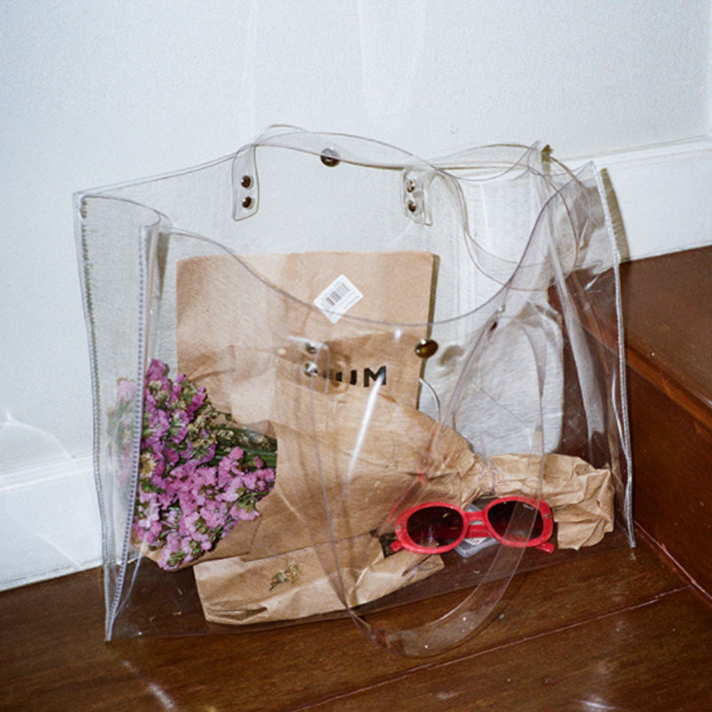 サニービーチ高級ブランドクリア PVC 女性ハンドバッグゼリ - Jelly Bag Clear Pvc のレビューと価格
