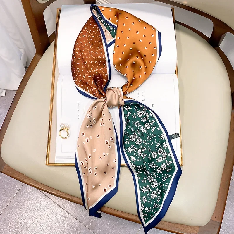 デザインプリントスキニースカーフ格子柄馬毛ヘアバンドスカーフ - Women Bags Luxury Brands のレビューと価格