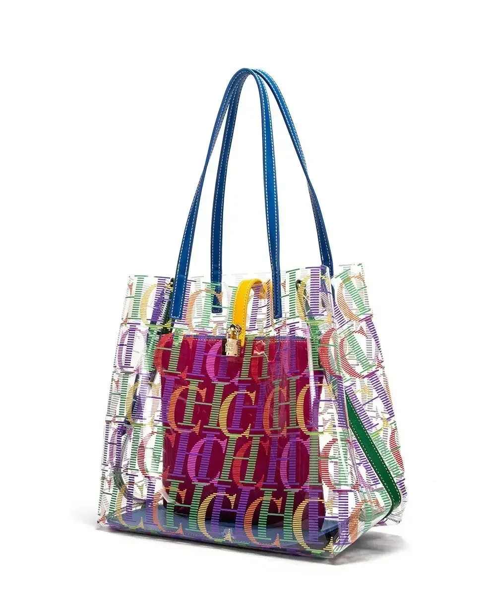 CH ジェリートートバッグ クリア PVC 女性用ハンドバッ - Jelly Bag Clear Pvc のレビューと価格