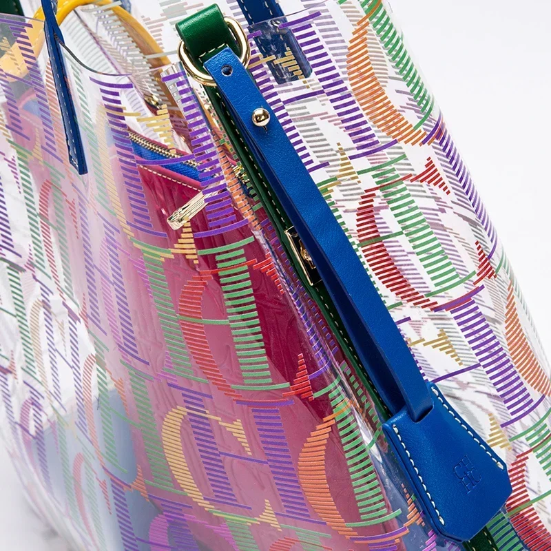 CH ジェリートートバッグ クリア PVC 女性用ハンドバッ - Jelly Bag Clear Pvc のレビューと価格