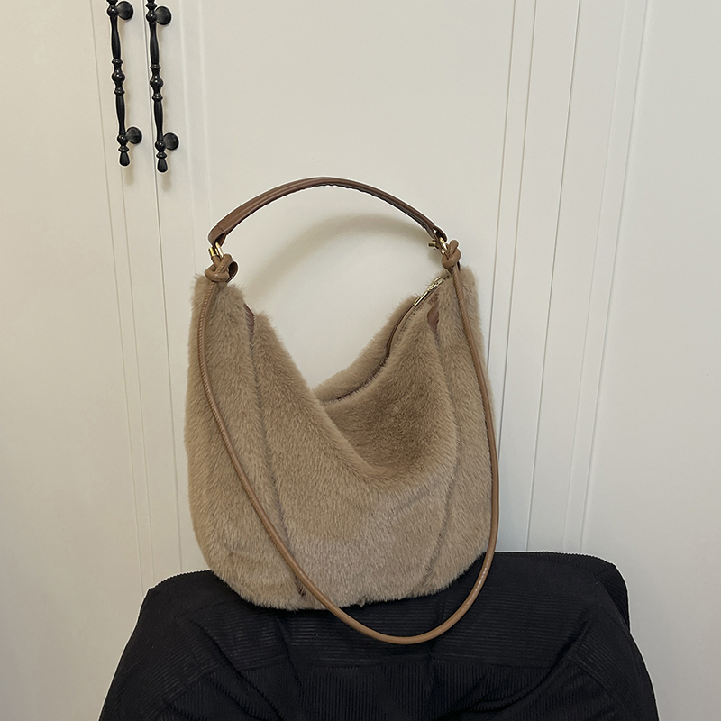 コットン無地大容量ショルダーバッグ 秋冬新作 レディースバッ - Women Bags Branded Sale のレビューと価格
