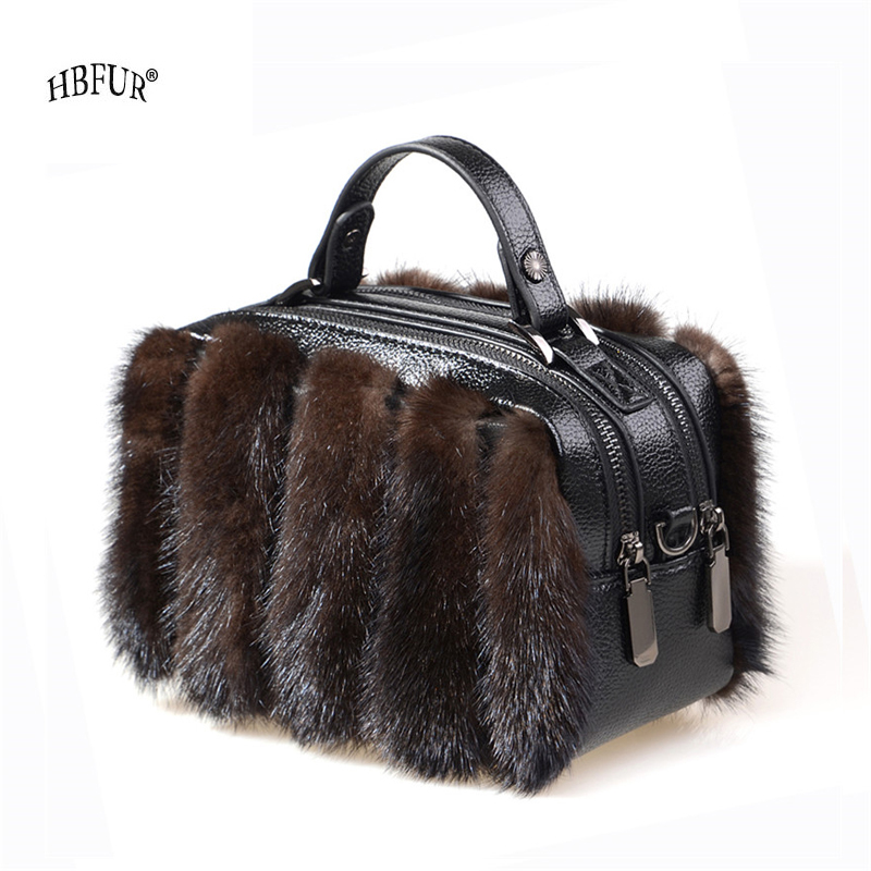 天然ミンクファーバッグ 2026 クロスボディバッグ 秋冬  - Women Bags Pk のレビューと価格