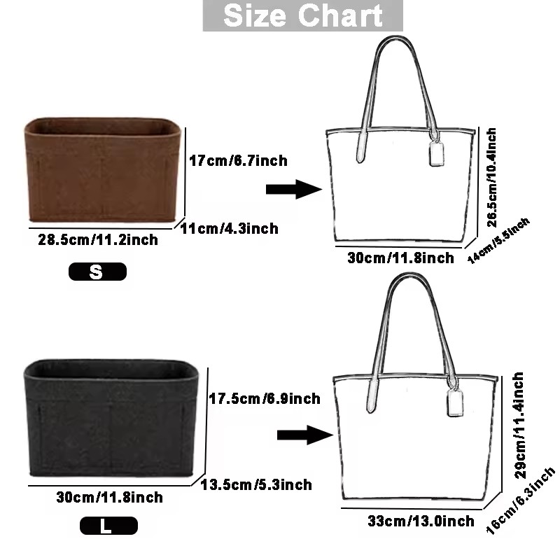バッグオーガナイザーフェルトライナーポケットアクセサリーコー - Women Bags Coach のレビューと価格
