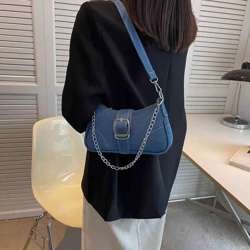 スモールデザインジーンズバッグレディース新作クロスショルダー - Women Bags Jeans のレビューと価格