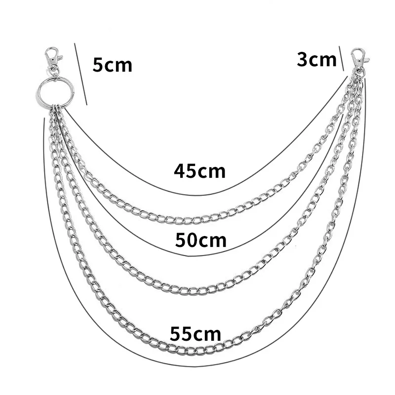 レイヤーメタルベルトチェーンパンクフックメタルウエストウォレ - Mini Purse Chain のレビューと価格