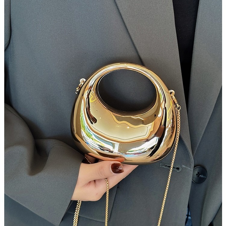 ミニゴールデンイブニングバッグ、財布とハンドバッグ、ラグジュ - Women Bags Golden のレビューと価格