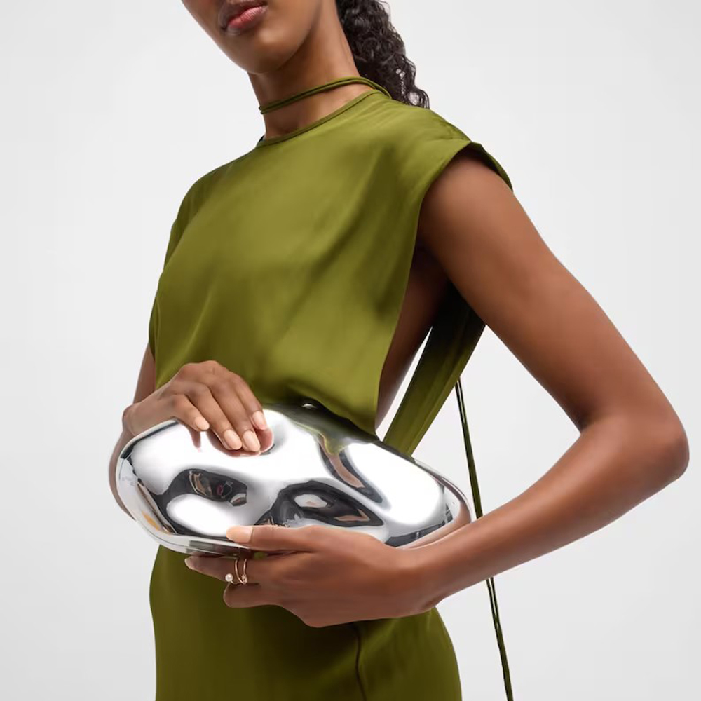 レモンカラーの女性アクリルシェルクラッチバッグデザイナーチェ - Women Bags Golden のレビューと価格