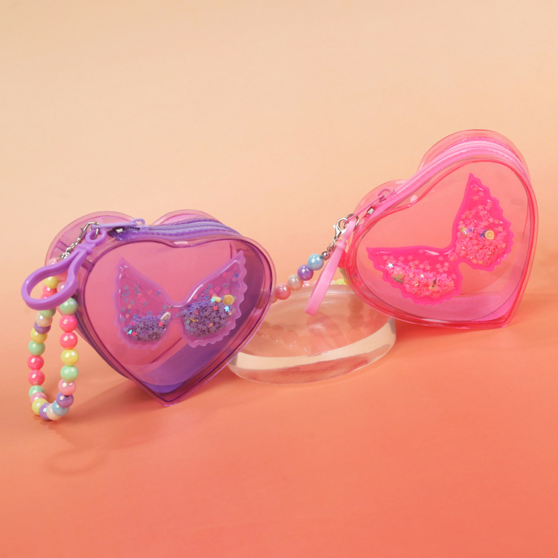 蝶々型コインパース、透明な小物収納バッグ、ゼリーPVC製財布 - Jelly Bag Clear Pvc のレビューと価格