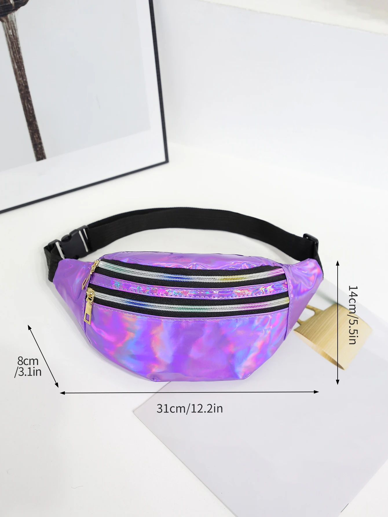 女性用レーザーファニーパック,ショルダーストラップ付きベルト - Women'S Bum Bags のレビューと価格