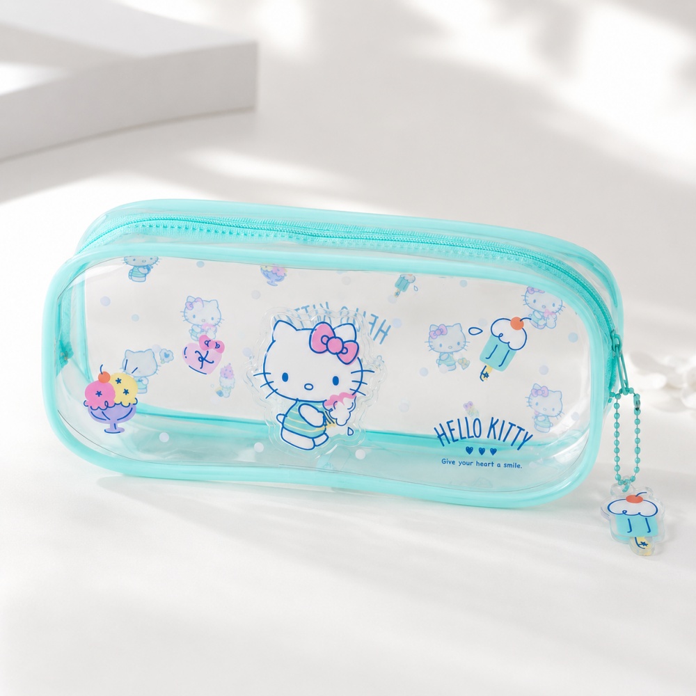 ハローキティ サンリオ 正規品 ゼリーペンケース かわいいク - Jelly Bag Clear Pvc のレビューと価格