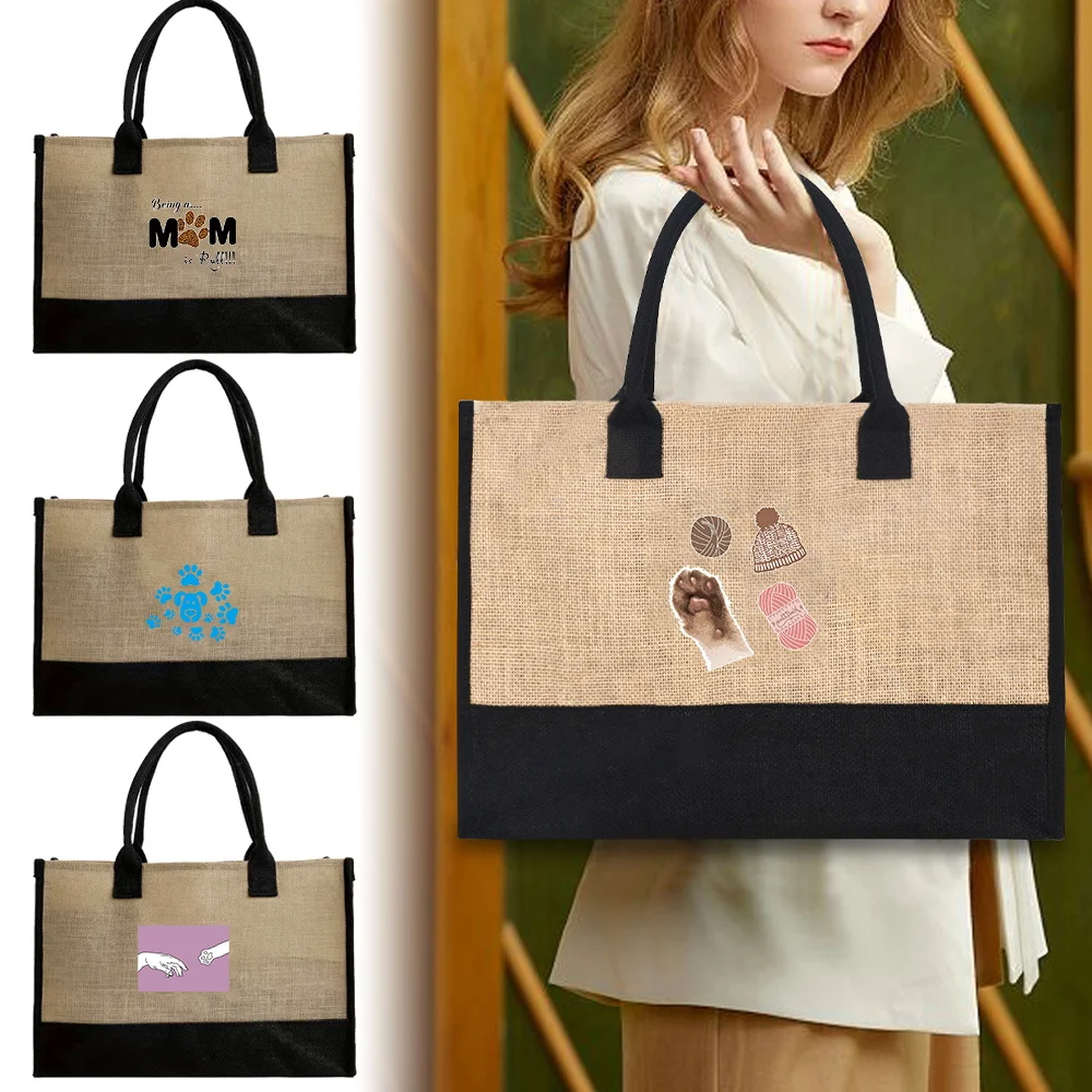 2026 ジュートバッグ 再利用可能で防水性のあるショッピン - Women Bags Jute のレビューと価格