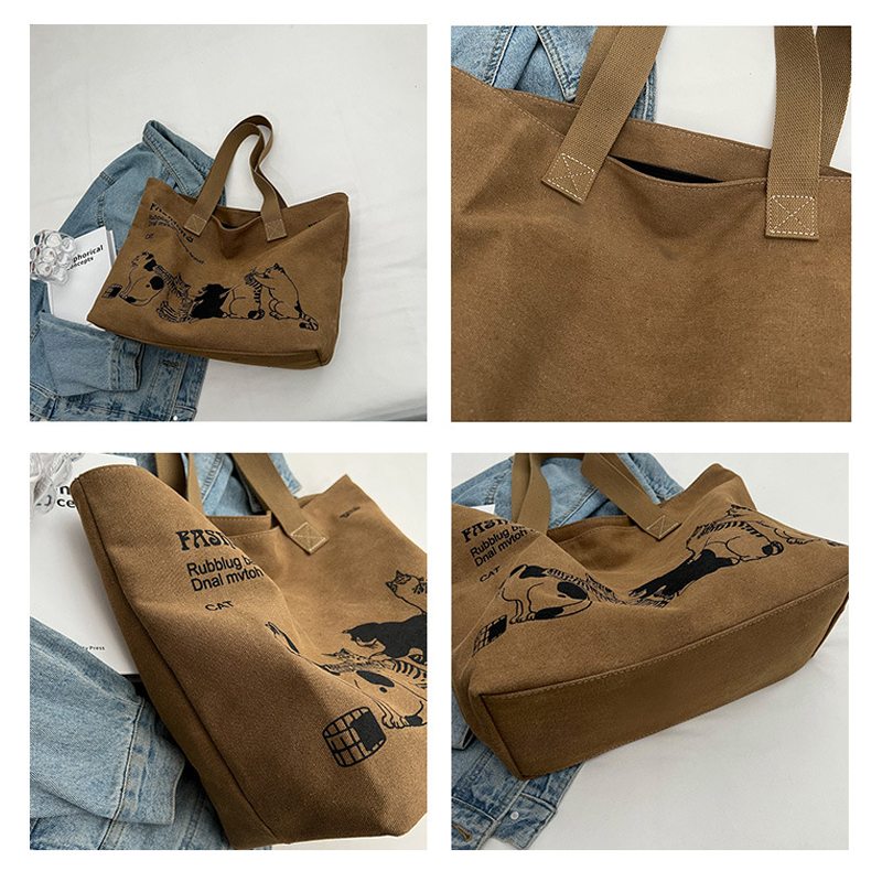 レディースファッション キャンバストートバッグ 大容量 耐久 - Women'S Bags For Work のレビューと価格