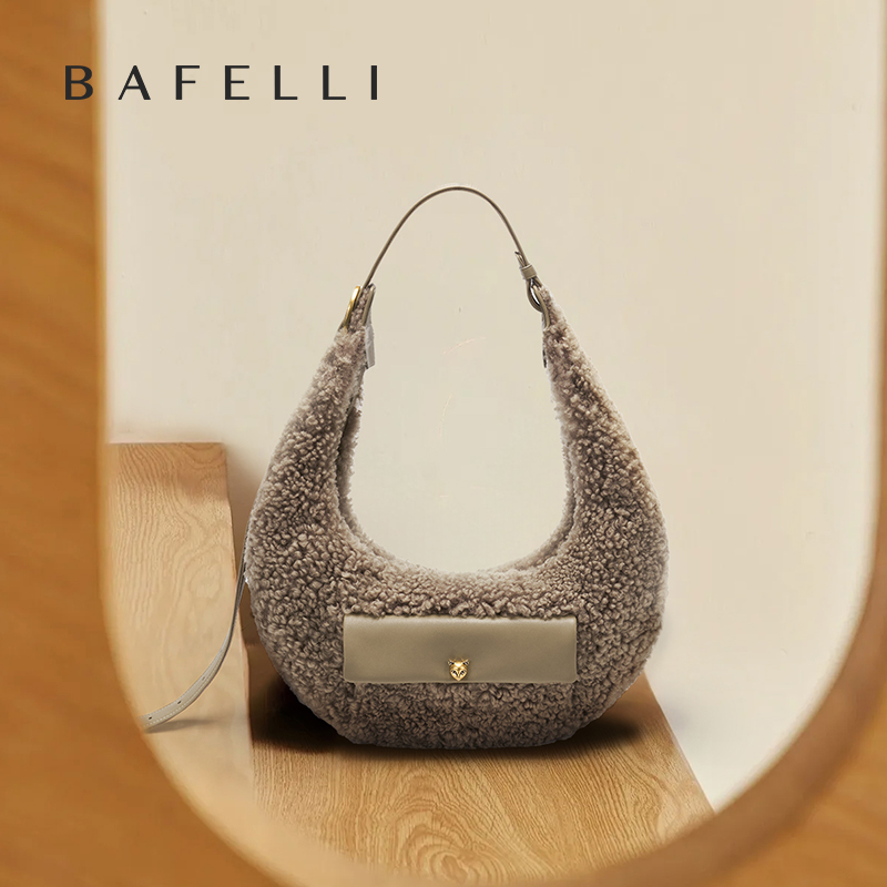女性用半円形ウールバッグ,ミニマリストの脇毛キャリー,カジュ - Women Bags Luxury Brands のレビューと価格