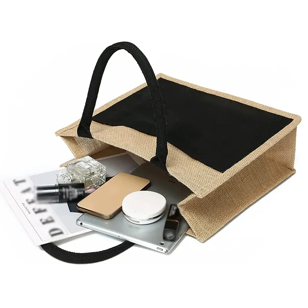 トートバッグ ジュート製 ポータブル ショルダーバッグ ショ - Women Bags Jute のレビューと価格