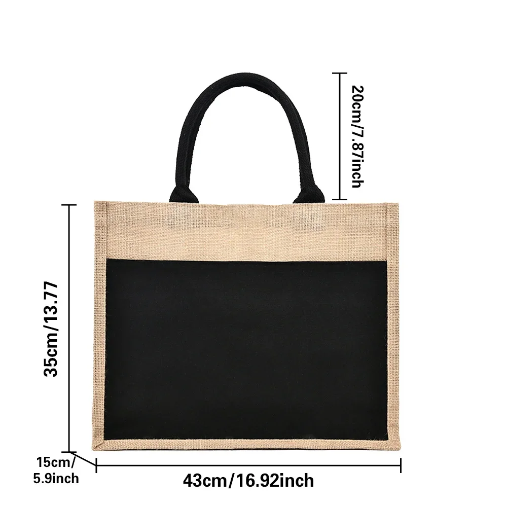 再利用可能なジュートのショッピングバッグ,大容量のリネンの食 - Women Bags Jute のレビューと価格