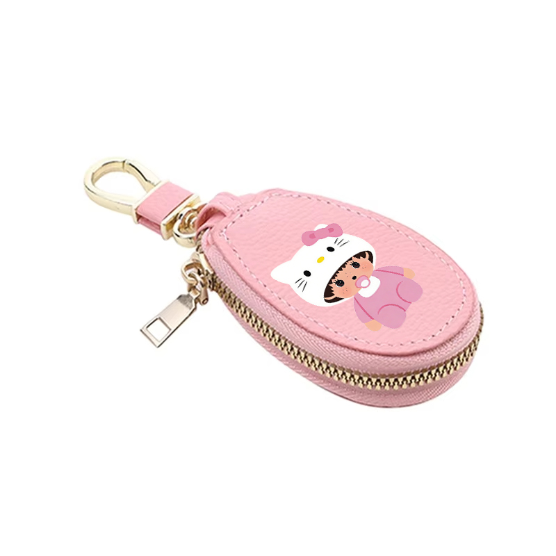 1 個モンチッチ革ジッパーキーウォレット女性ポケットキーホル - Women Bags Mini のレビューと価格