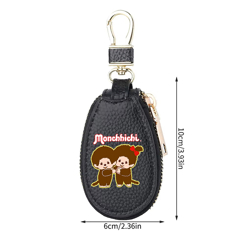 1 個モンチッチ革ジッパーキーウォレット女性ポケットキーホル - Women Bags Mini のレビューと価格