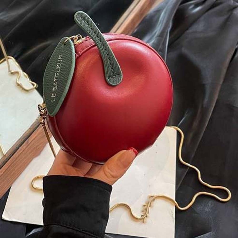 小銭入れ フルーツ型 チェーンバッグ ソリッドカラー 防滴水 - Women Bags In Amazon のレビューと価格