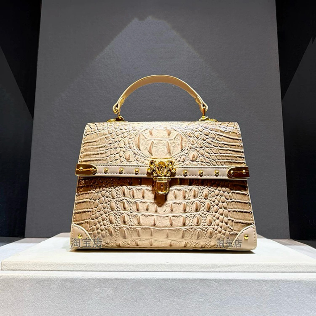 高級デザイナー真新しいレザーファッションワニプリントハンドバ - Women Bags Branded Sale のレビューと価格