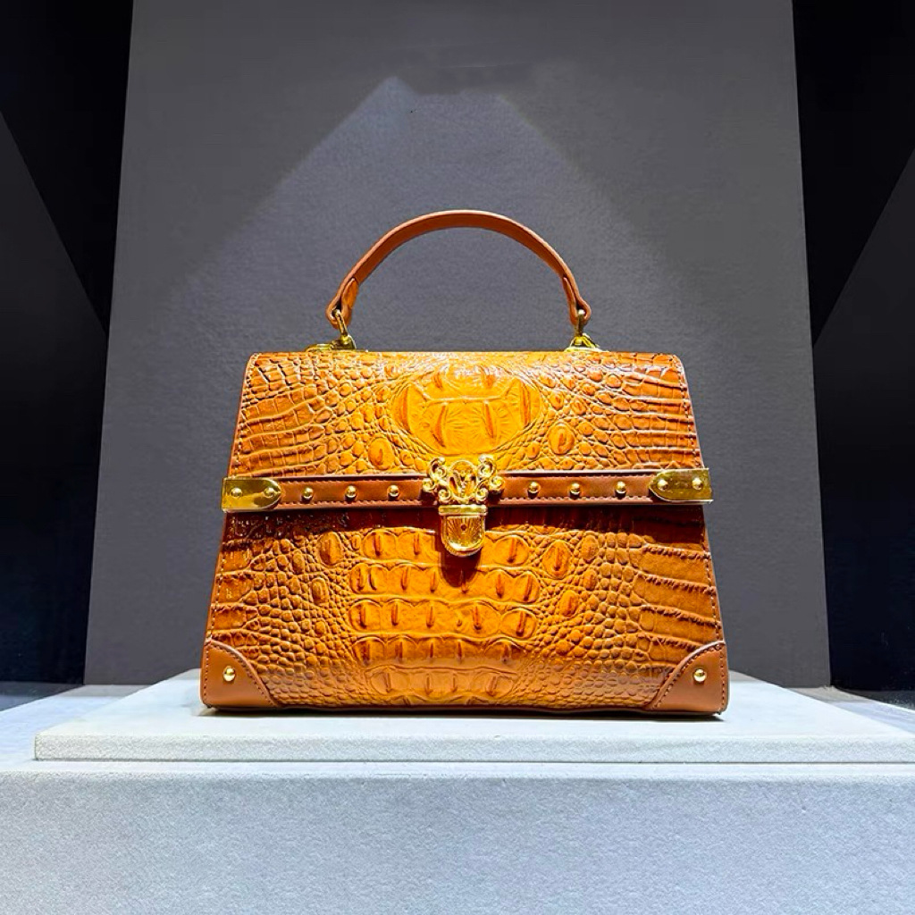 高級デザイナー真新しいレザーファッションワニプリントハンドバ - Women Bags Branded Sale のレビューと価格