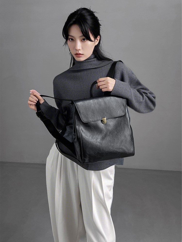 高級ブランド本革バックパック女性用高品質トップレイヤー牛革大 - Women Bags Luxury Brands のレビューと価格