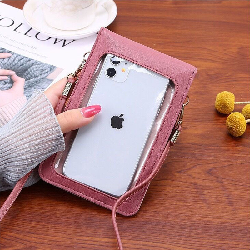 かわいい漫画柄のタッチスクリーン対応スマホバッグ 女性用 - - Women Bags Mini のレビューと価格